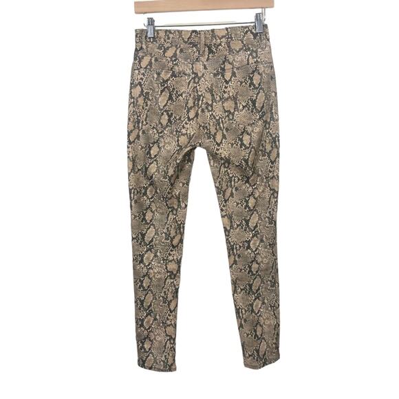 Frame Le High Skinny Crop Jeans in Coated Python Size 25 - Picture 6 of 8